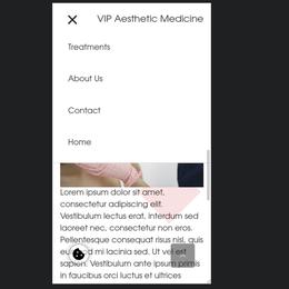 VIP Aesthetic Medicine - mobile view