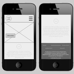 Pencil sketch mobile view